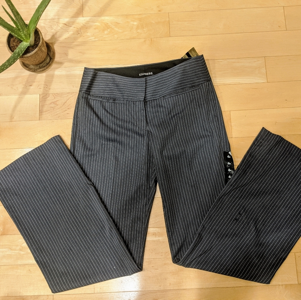 6/$25 ⬇️ Express Editor Blue White PinStripe Dress Pants